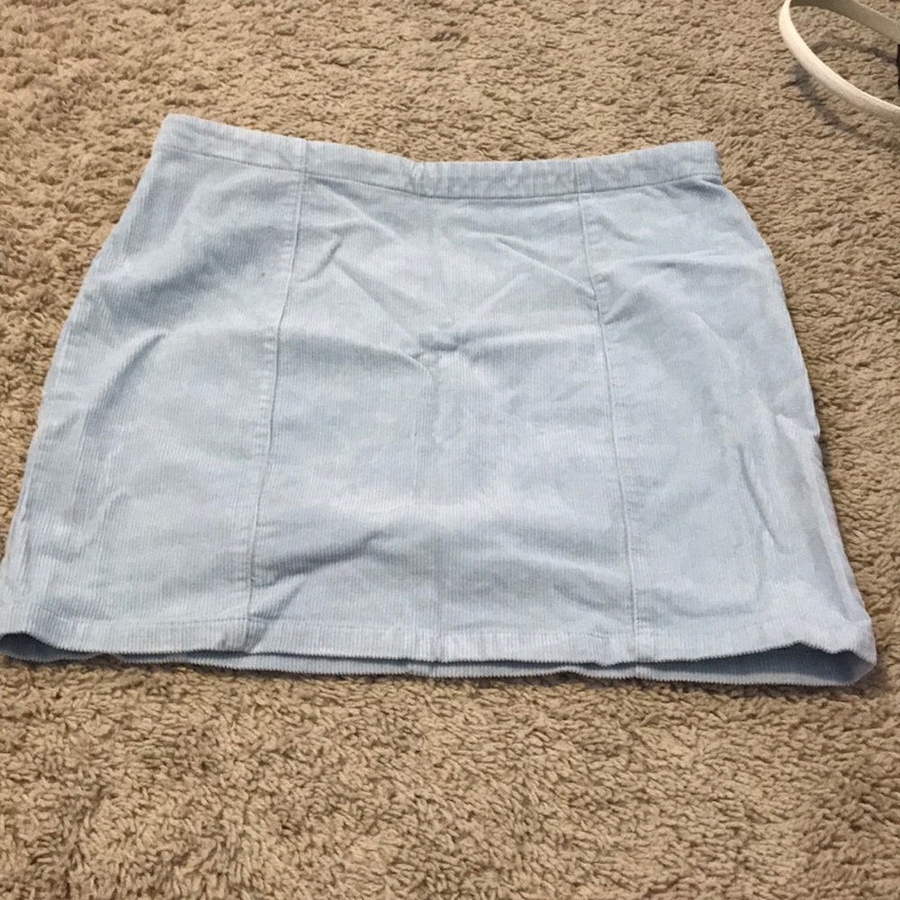 Corduroy light blue skirt